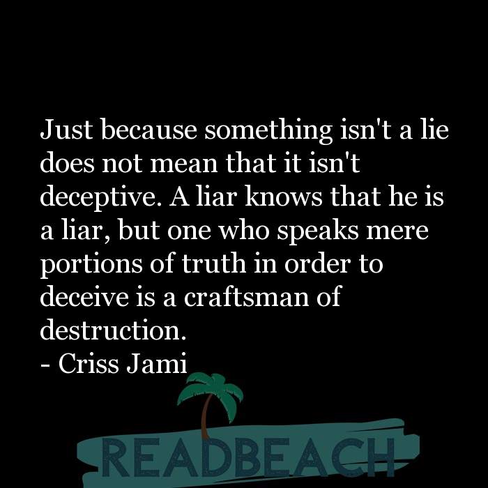 Sayings about lies and lying
